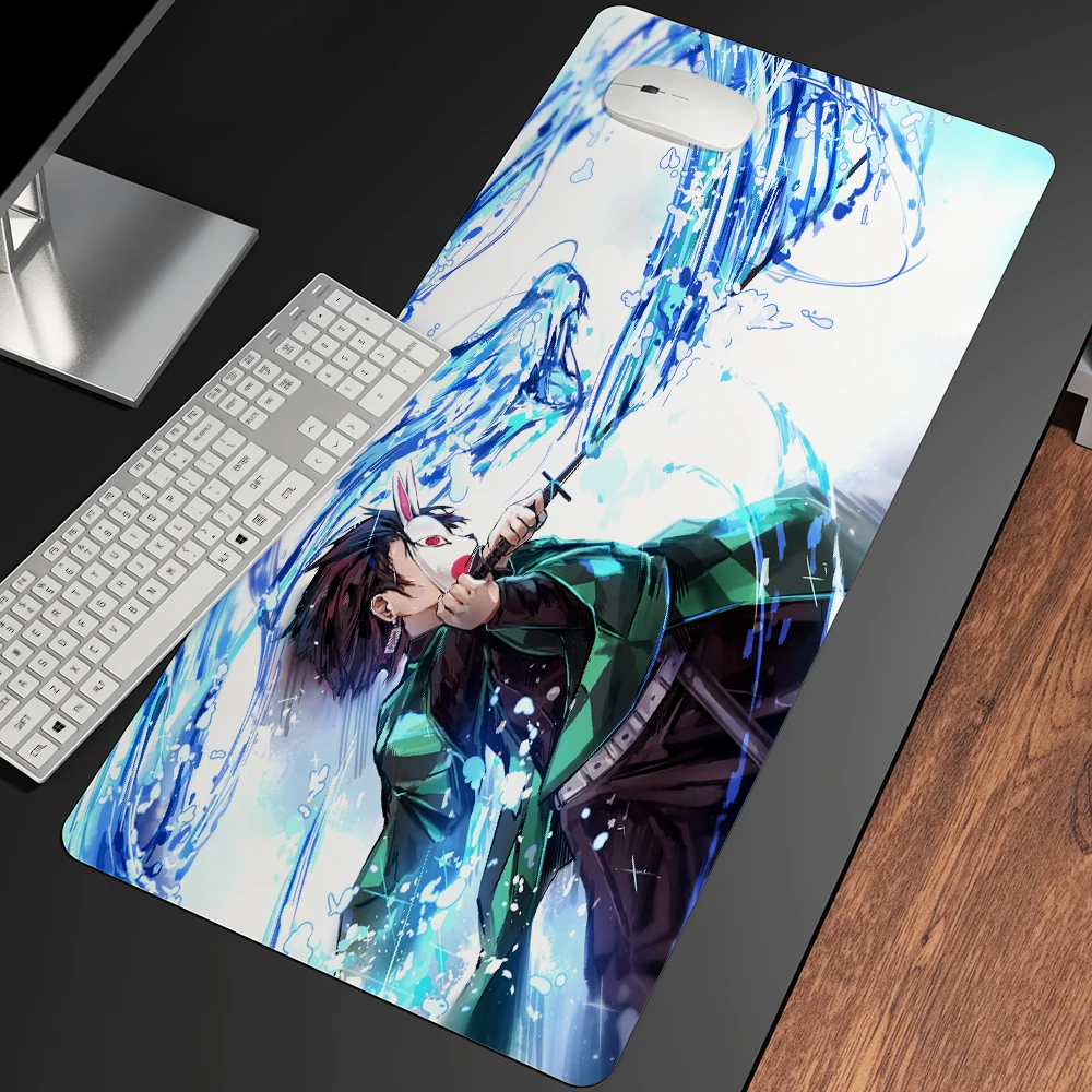 

Anime Demon Slayer Mousepad HD Printing Computer Gamers Locking Lock Edge Mouse Pad XXL90x40cm Keyboard PC Desk Pad Csgo Pad