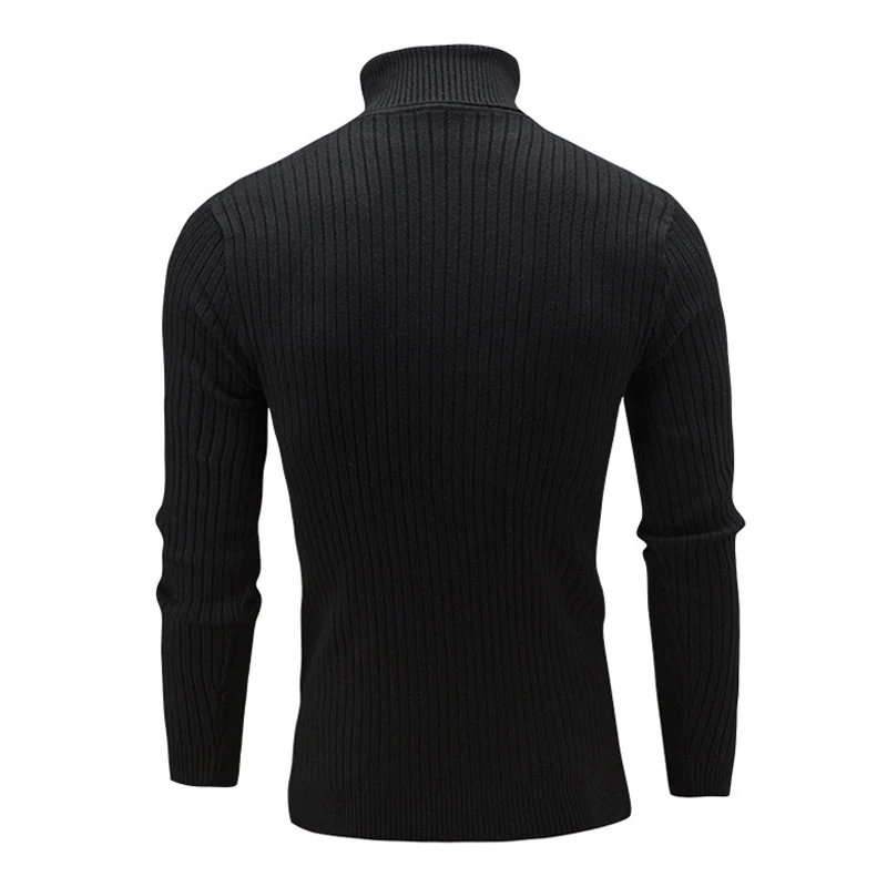 Водолазка мужская с длинным рукавом эластичный пуловер воротником-хомутом