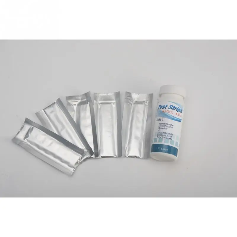50 шт./бутылка тест-полоски для воды 6 в 1 | Спорт и развлечения