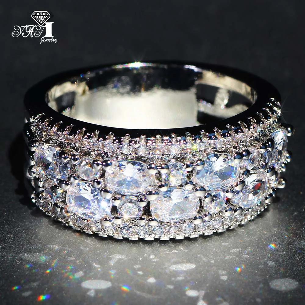 Ювелирные изделия YaYI Мода Принцесса 6 4 каратного белого серебра циркона Цвет