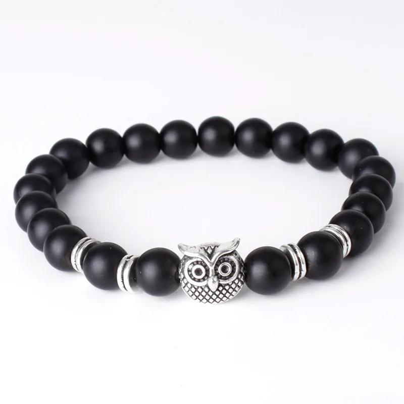 Натуральный белый камень Howlite золотой серебряный браслет Будды для мужчин и