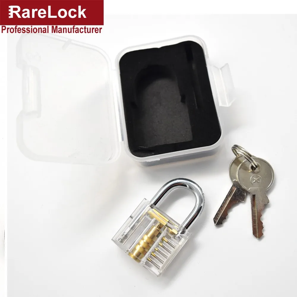 Rarelock слесарный замок, набор инструментов, прозрачный видимый выбор, вырезанный замок для удаления ключа, крючок для начинающих aa