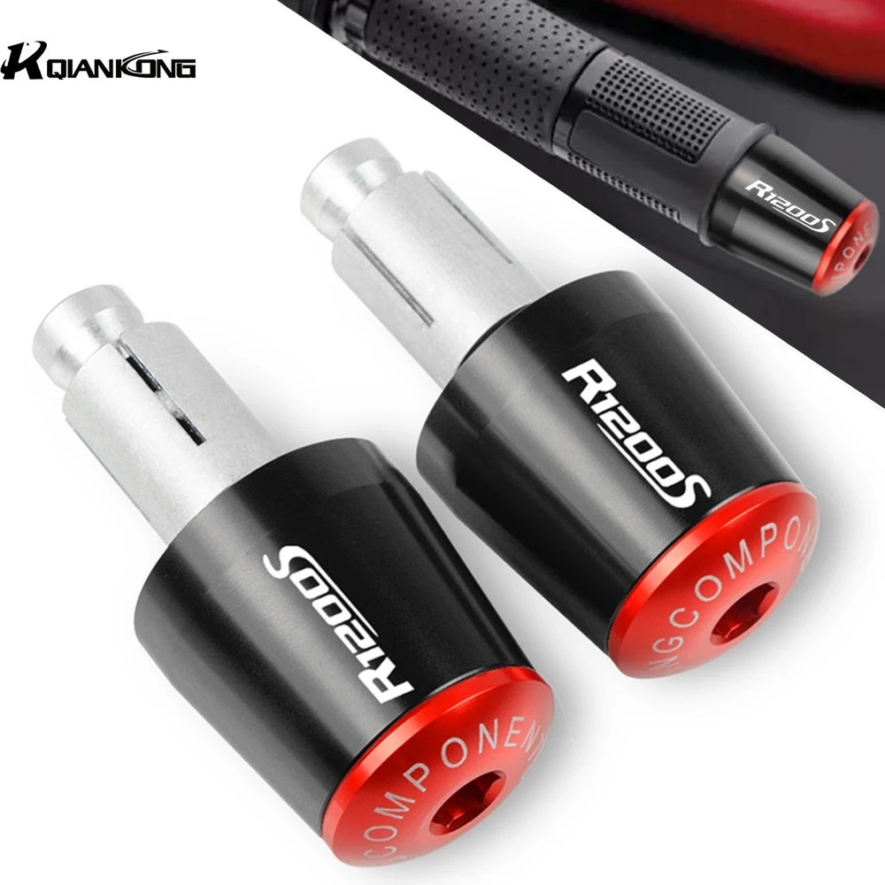 

7/8 мм CNC алюминиевые ручки для мотоцикла, торцевые ручки, крышка для BMW R1200S 2004 2005 2006 2007 2008 2009 R 2010 S