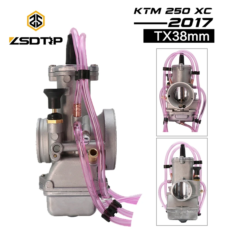 ZSDTRP мотоцикл Mikuni TX38 38 мм карбюратор для 2017 KTM 250 XC подходит большинства 200 350cc 2t