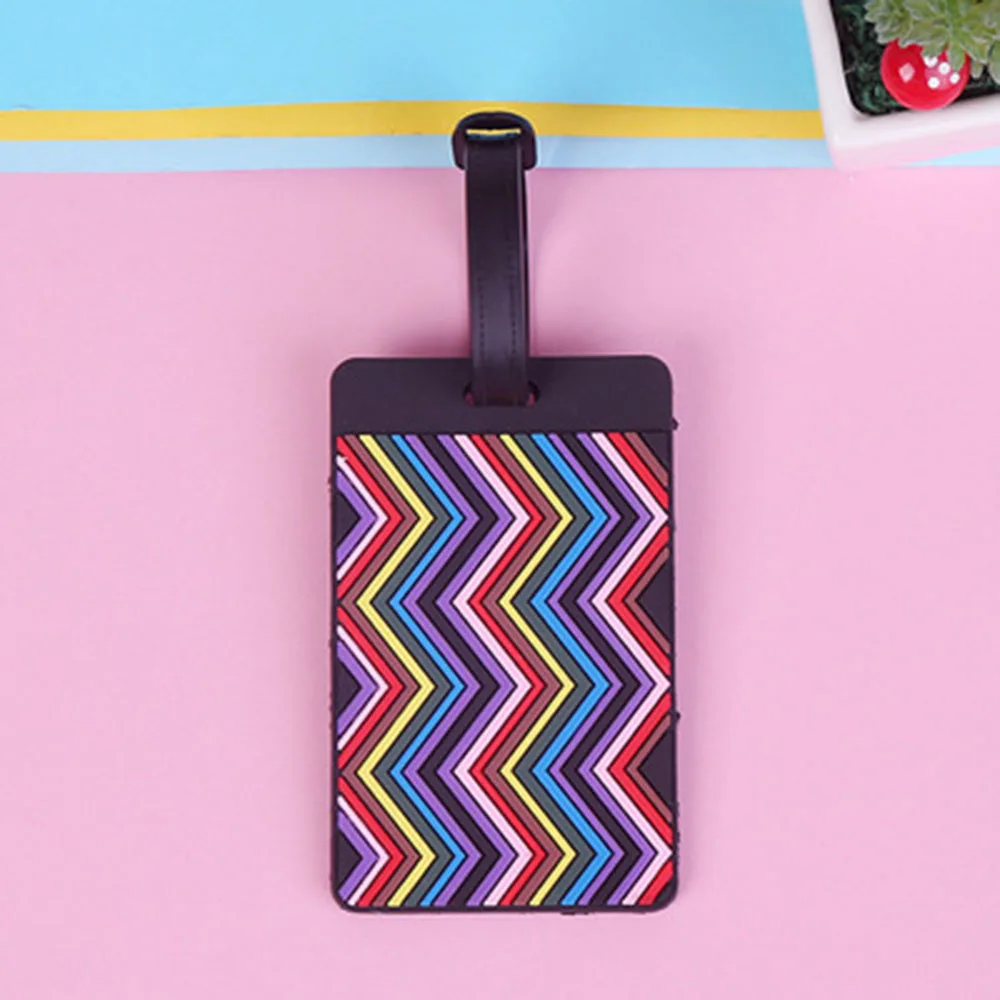 

New Suitcase Color Pattern Luggage Tags design ID Tag Luggage Label Address Holder Identifier Label travel Accessories