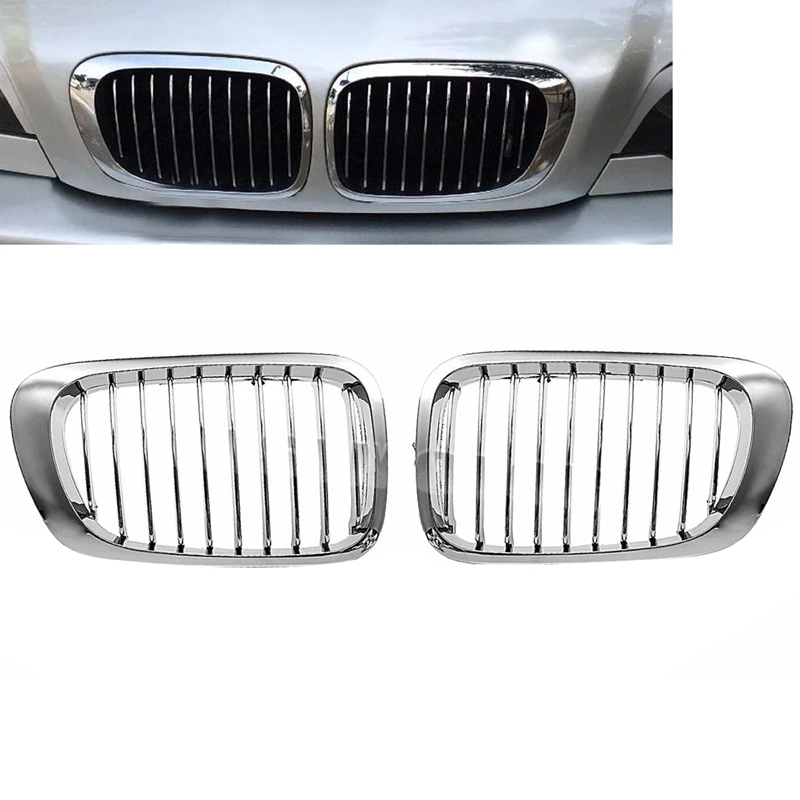 Автомобильный передний бампер хромированная решетка для забора почек Bmw E46 325Ci 330Ci