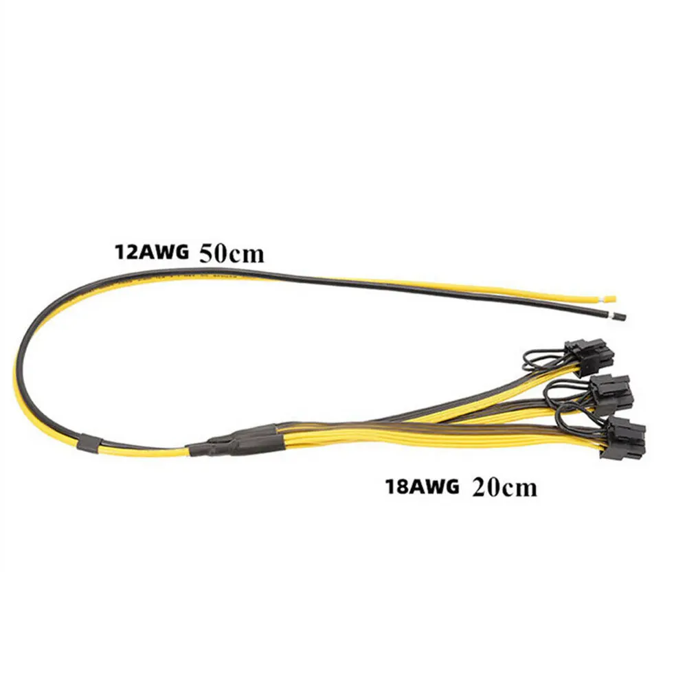 Кабель питания для майнинга 1-3 6 + 2 PIN Pci Express 8 Pin GPU графическая карта адаптер шнура