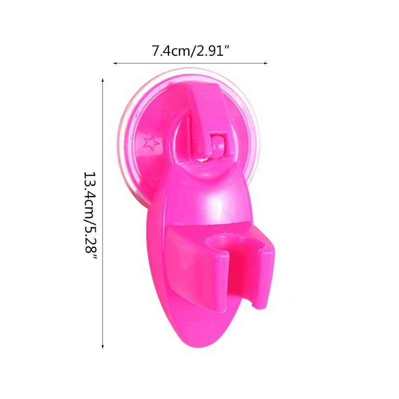 

1 Piece Shower Head Hook Free Punching Seamless Base Easy Install