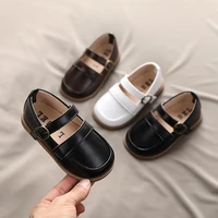 toddler shoes 2021 new fashion korean children girls spring wide pu leather breathable rubber shoes kids shoe girls baby shoe