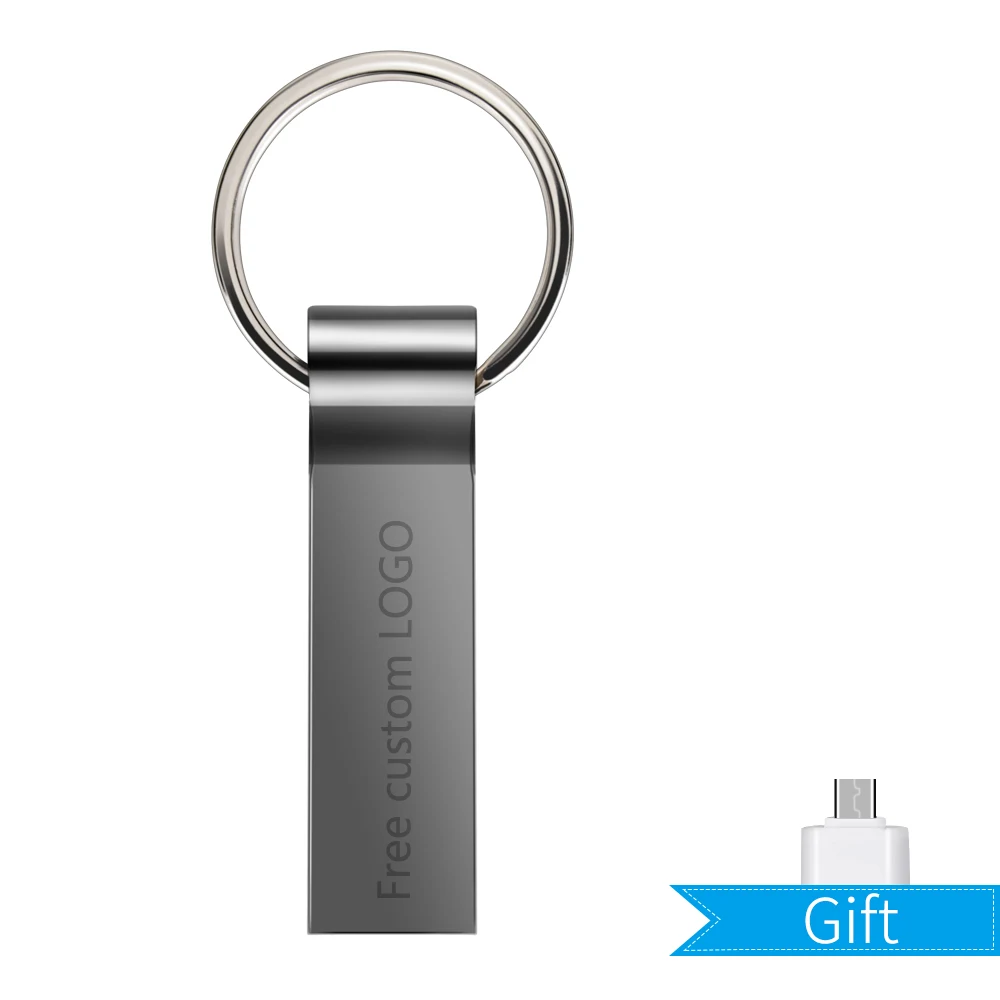 gray key usb 3.0 Металлический Usb флеш-накопитель, 4 Гб, флеш-накопитель, 32 ГБ, флешка, 64 ГБ, Usb флешка, 128 ГБ, ключ, Usb 3,0, флеш-карта памяти, 16 ГБ, 8 ГБ, печать логотипа - Color: gray key usb 3.0