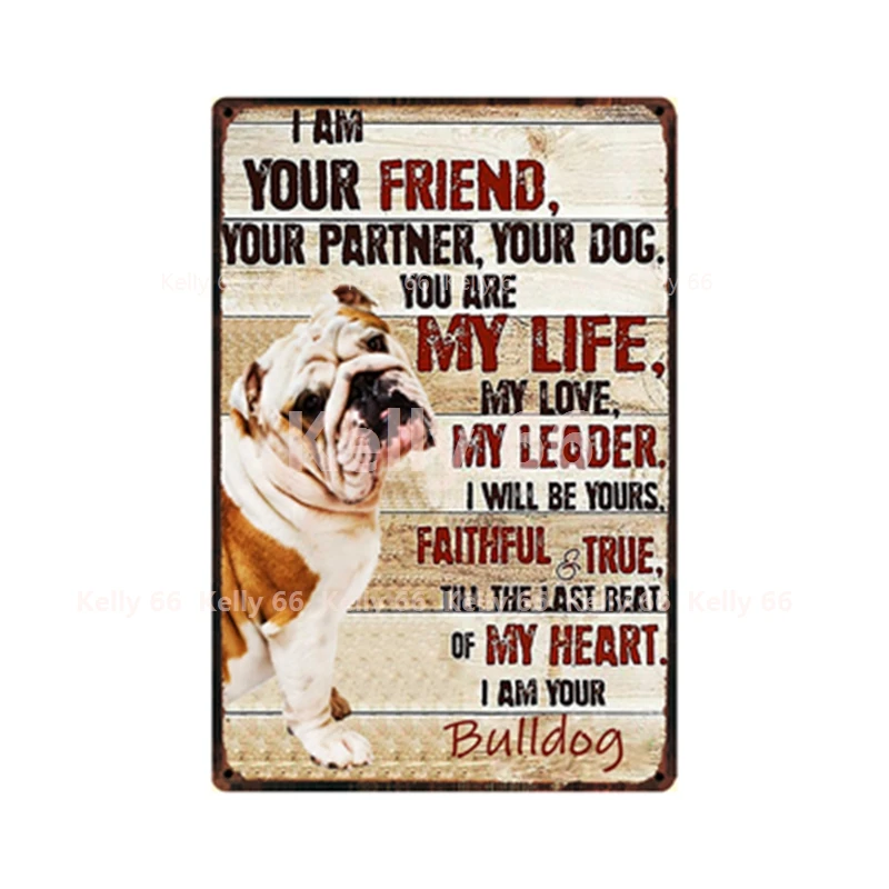 [Kelly66] собака My Life Is Border Collie Bulldog Dachshund Boxer металлическая вывеска домашний Декор Бар