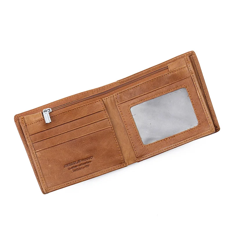 Оригинальный брендовый мужской кошелек JINBAOLAI из натуральной кожи модный