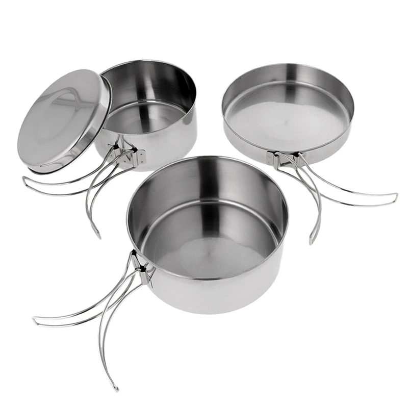 4 шт. набор кухонной посуды для кемпинга Пешие прогулки на открытом воздухе