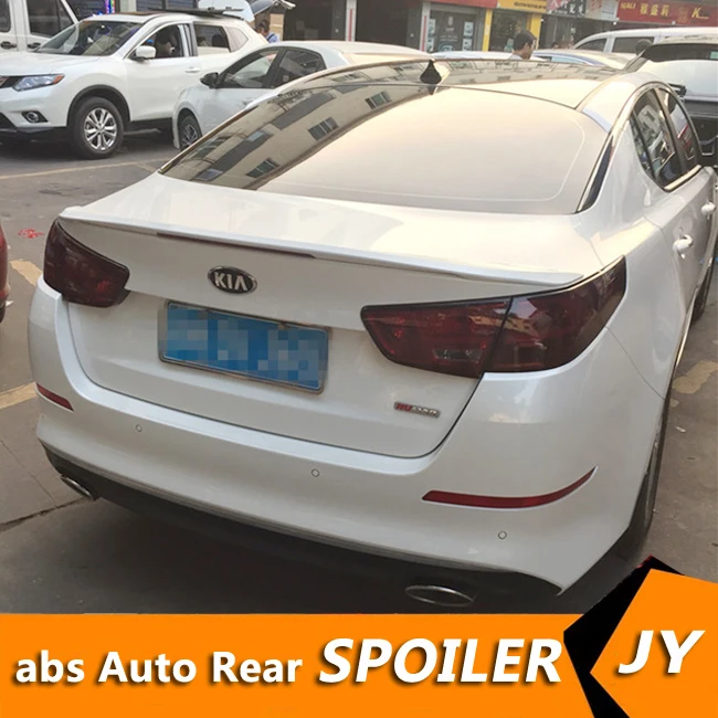 Для KIA спойлер Optima 2014-2015 K5 с светильник высокое качество ABS материал заднее крыло