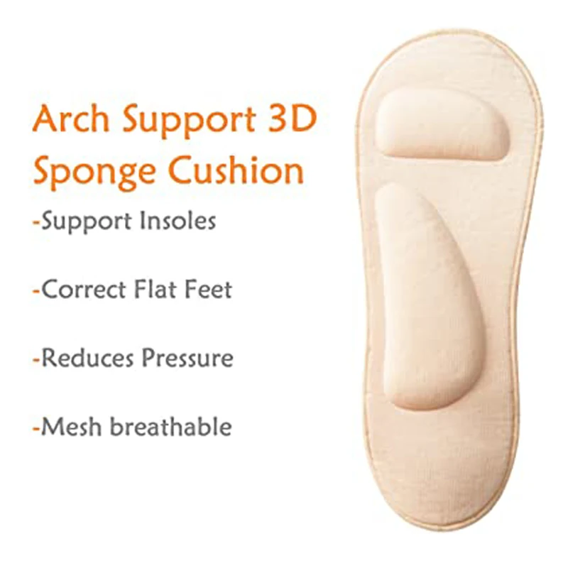 Women 3D Boat Socks Breathable Silicone Non-slip Ankle Sock Foot Pain Relief Arch Support Massage Ice Silk Insole | Спорт и