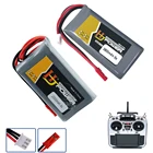 Провод с силикатной гелевой Батарея 2S 7,4 V 2000MAH 3500MAH литий-полимерный Батарея для джемпер T16 T12 T18 с открытым исходным кодом с поддержкой нескольких протоколов радиопередатчик Батарея