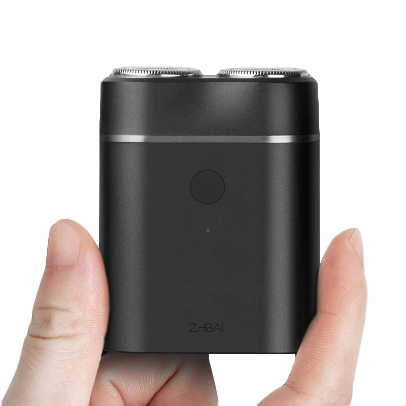 Черный Оригинальные Xiaomi Mijia zhibay домашние электробритвы для мужчин водонепроницаемые влажные сухие бритвенные лезвия с двойным кольцом перезаряжаемая бритва с USB - Цвет: Черный