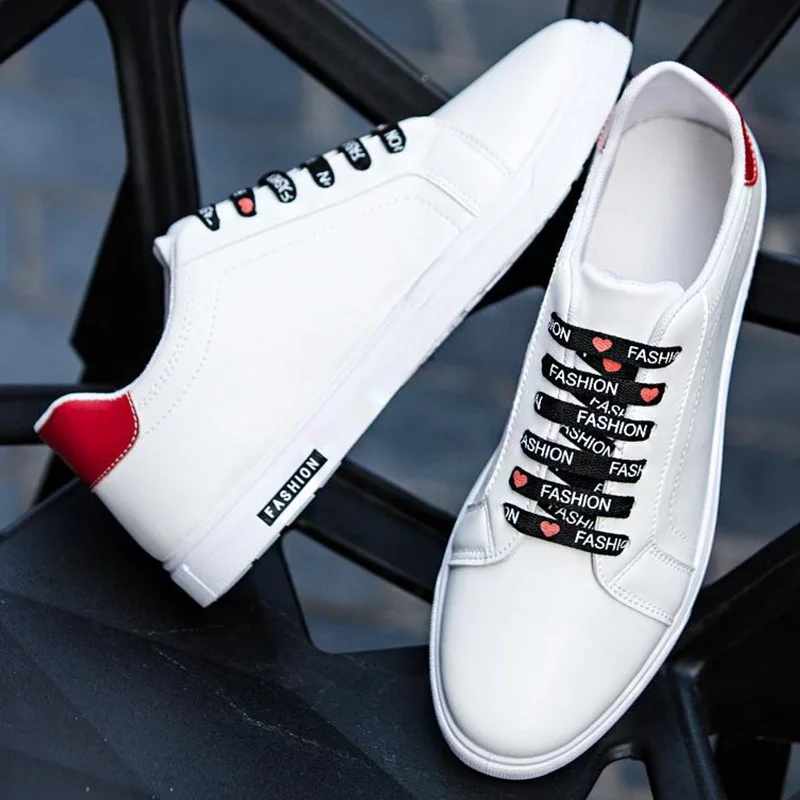 

School Shoes Boys Casual Leather Sneakers Male Autumn 2021 Fashion Sneakers Flat Outdoor Shoes Men Sneakers Flats Man Trainers