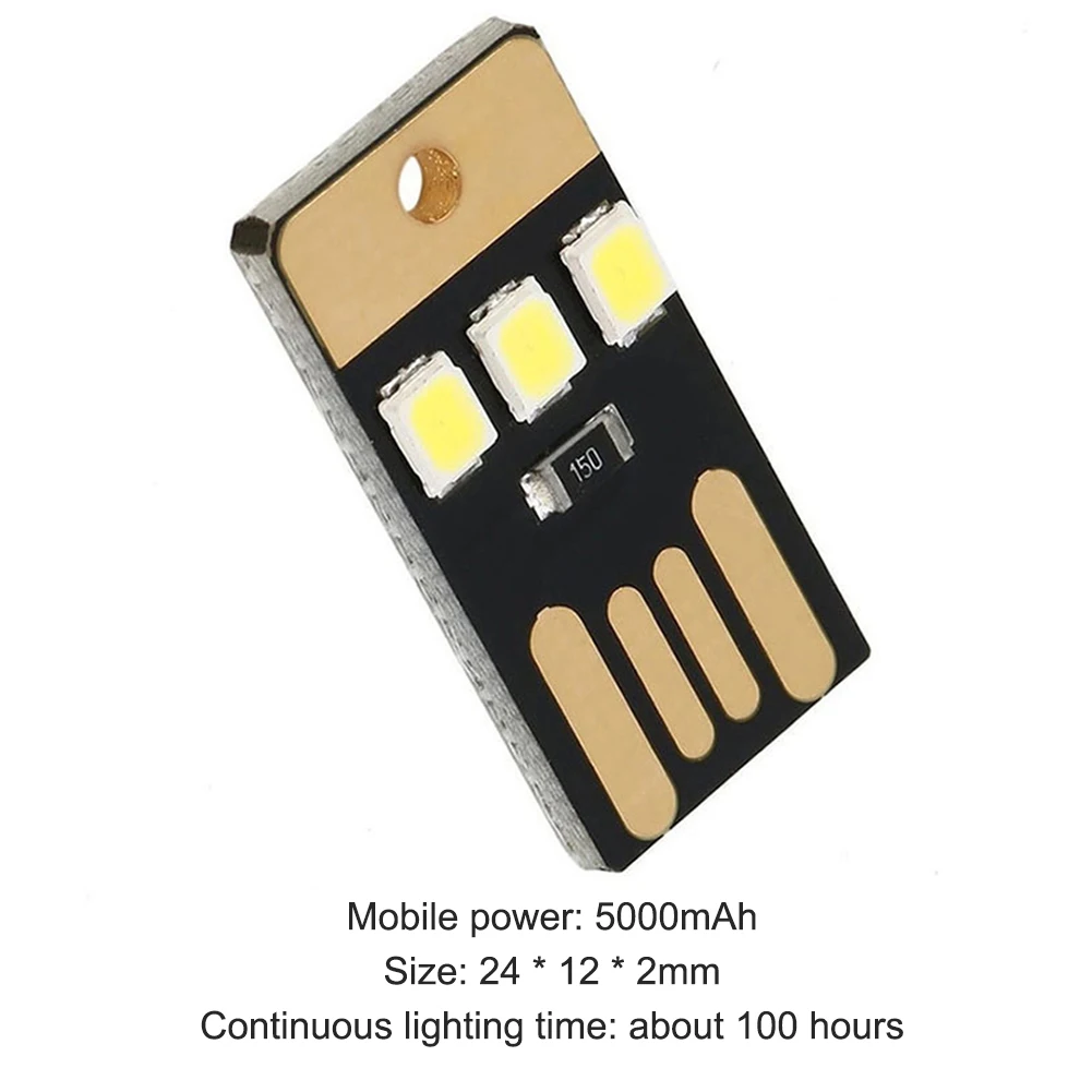 

Outdoor Portable Mini LED Lights Energy Saving Mobile Power Resource Charging Lamps Camping Equipment