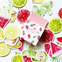 45pcspack cute the story of fruit summer fruit stickers scrapbooking diy diary album stick label decor stationery