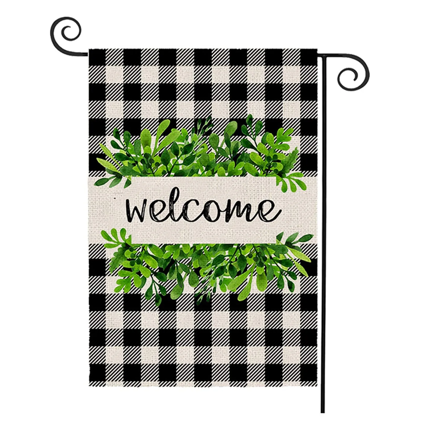 

Spring Flowers Welcome Garden Banner 45x30 Cm Home Decoration Banner wonderful look for your garden, courtyard, balcony 2021