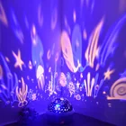 Светодиодный проектор звездной Галактики, ночник океанской волны, комнатный декор, вращающееся звездное небо, порторы, Luminaria, декоративная лампа для спальни, подарки