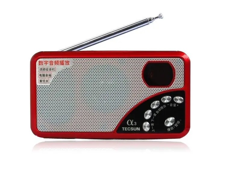 Tecsun A3 мини портативный fm радио музыкальный MP3 плеер TF карта динамик