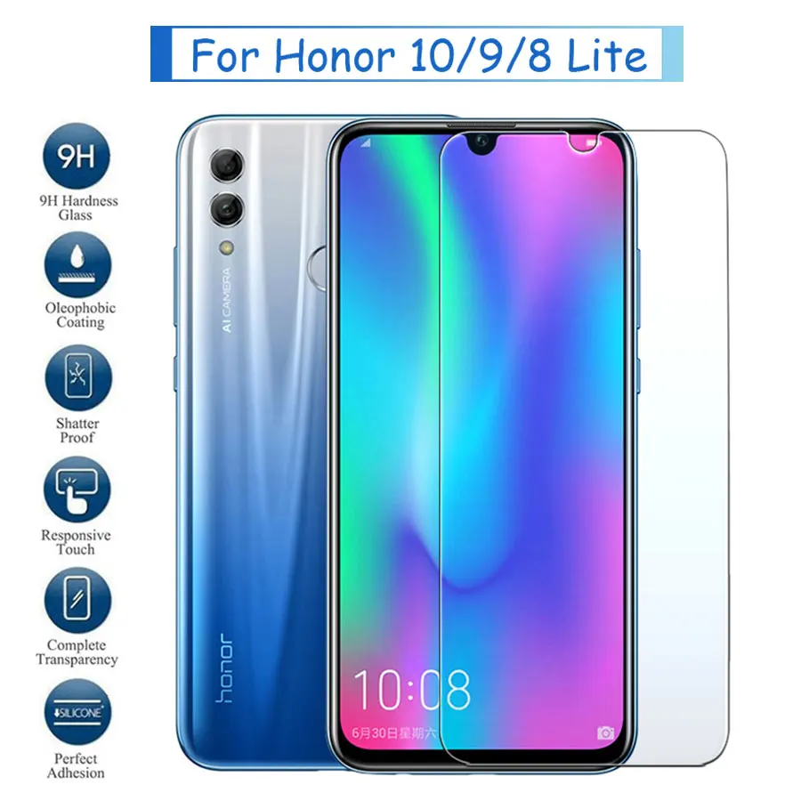 Закаленное стекло для Honor 10 Lite Защитное Huawei 9 защитная пленка экрана Honor10Lite легкая