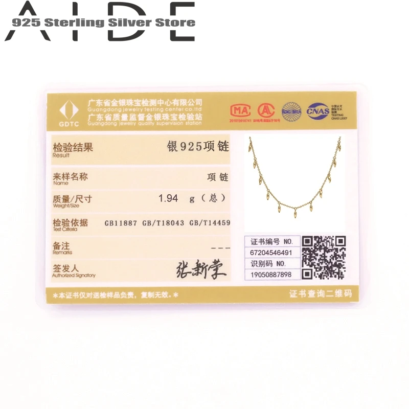 

Aide 925 Sterling Silver INS Mini Water Drop Clavicle Necklace Ladies Necklace Jewelry Clavicle Chain Chocker Necklace Women