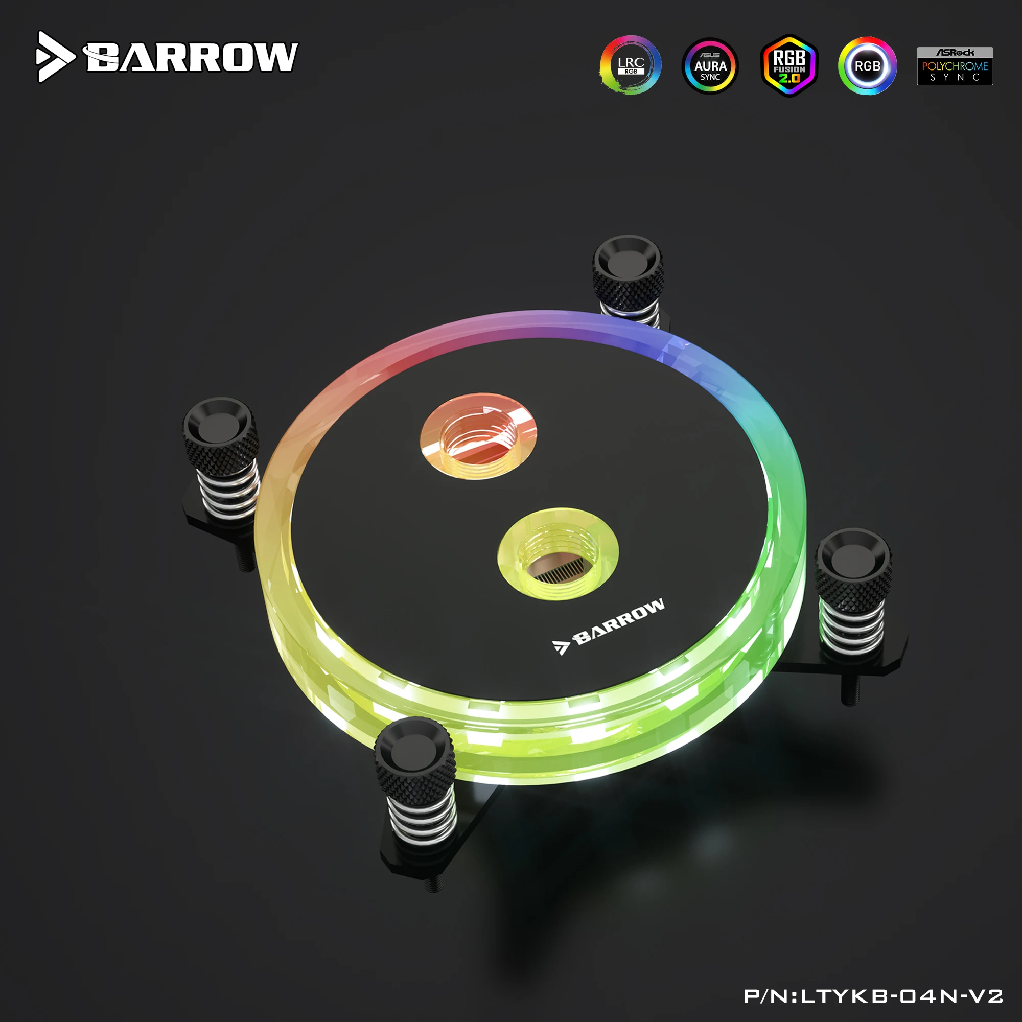 Barrow водяной блок для процессора Intel LGA 1150 1151 1155 1156 5 в 3Pin M/B AURA акриловый + медный