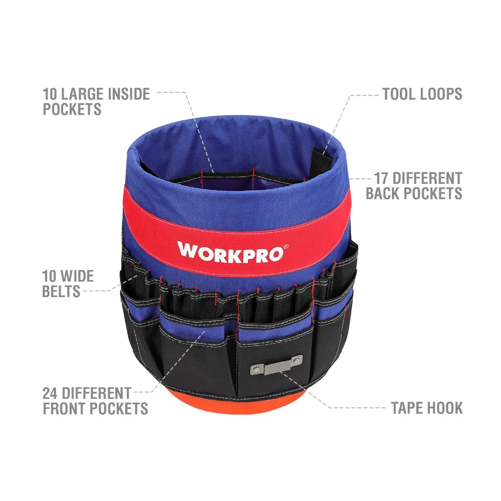 WORKPRO 5 Gallon Bucket Tool Organizer Boss Bag (Tools Excluded) | Инструменты