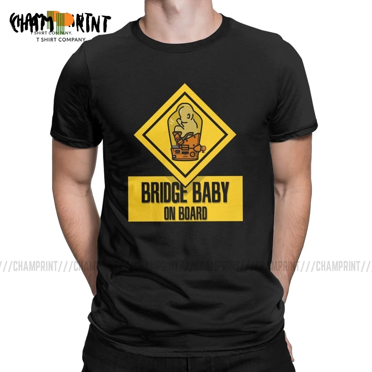 Футболка мужская с коротким рукавом и круглым вырезом из чистого хлопка|Мужские