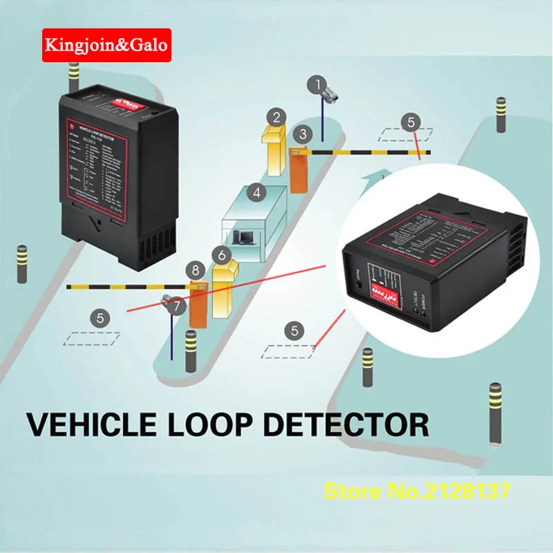 KJ& Galo 5 шт. в лоте AC220V датчики заземления транспортный Индуктивный детектор петли транспортного средства контроль сигнала автомобиля детектор петли