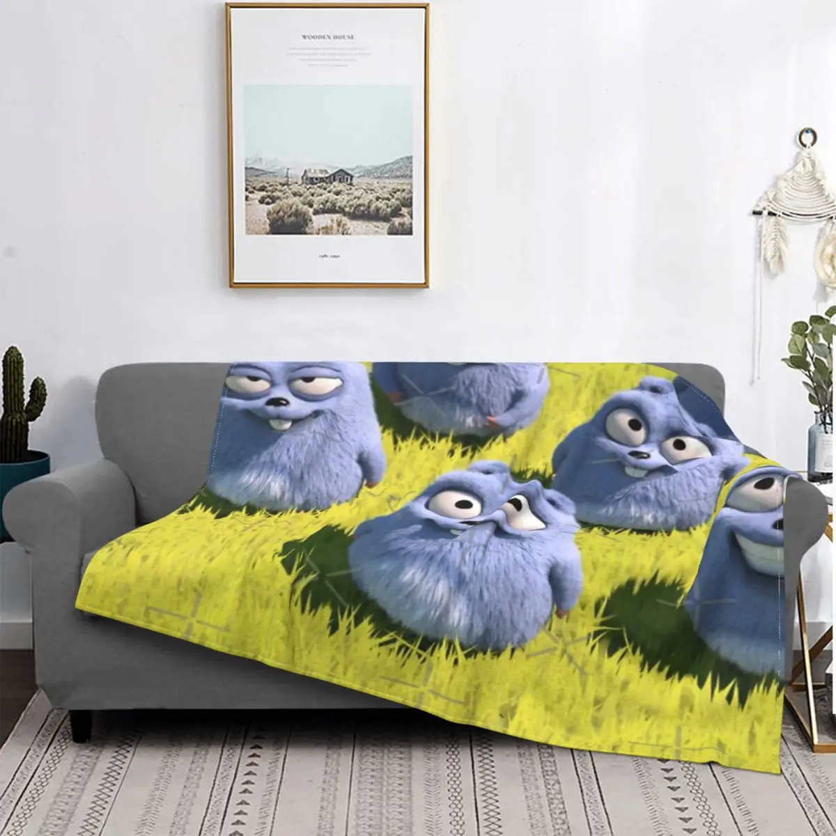 

Grizzy And The Lemmings 1 Blanket Bedspread Bed Plaid Muslin Fluffy Plaid Picnic Blanket Luxury Beach Towel