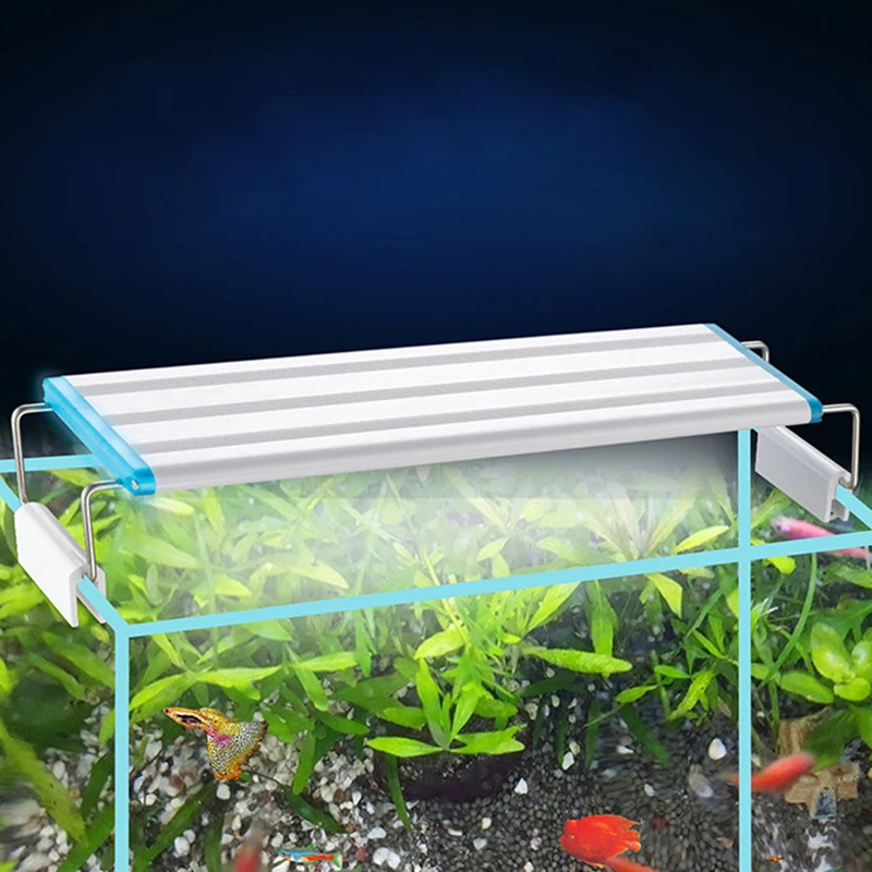 

Aquarium Lights LED Fish Tank Lamp Decorative Underwater Fish Lights Aquatic Plant lights 18-58CM Expandable Clip on Lamp