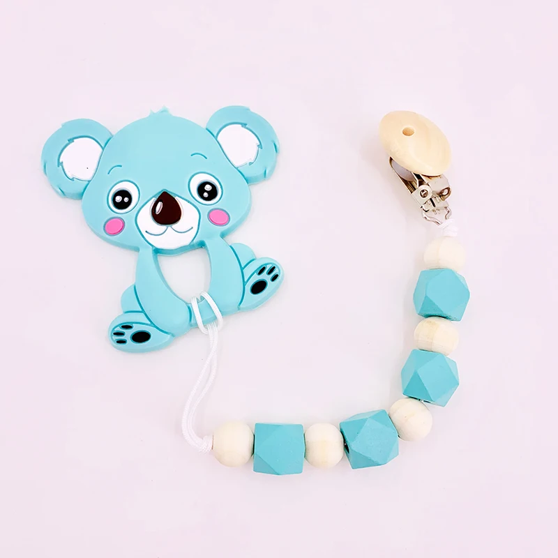 

New Style! Silicone Teether Silicone Bracelet* Silicone Beads Koala Teether, Food Grade Silicone Teether Teething Necklace