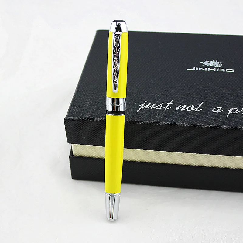 Jinhao 250, Высококачественная цветная Роскошная металлическая авторучка, школьные офисные канцелярские принадлежности, каллиграфия, 0,5 мм, перьевые чернильные ручки, подарок