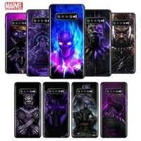 marvel cool man panthers shockproof cover for samsung galaxy s21 s20 fe ultra lite s10 5g s10e s9 s8 plus black phone case