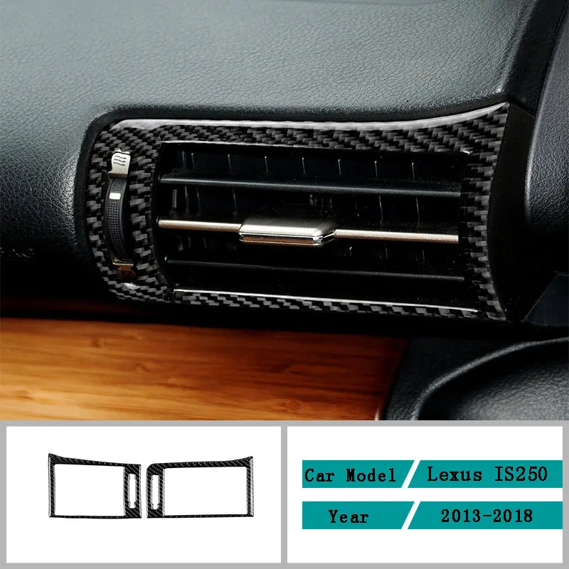 

Автомобильные аксессуары из углеродного волокна, защитные наклейки для внутренней отделки левого и правого воздуховыпускного отверстия, н...