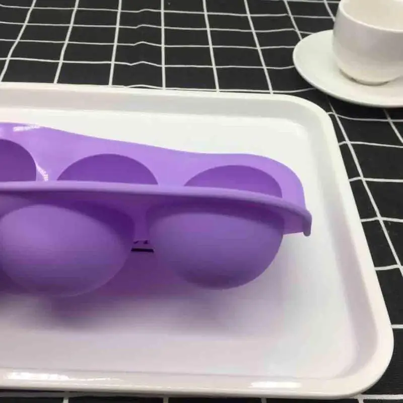 Силиконовая форма для выпекания с 6 отверстиями 3D полусферическая кекса шоколада