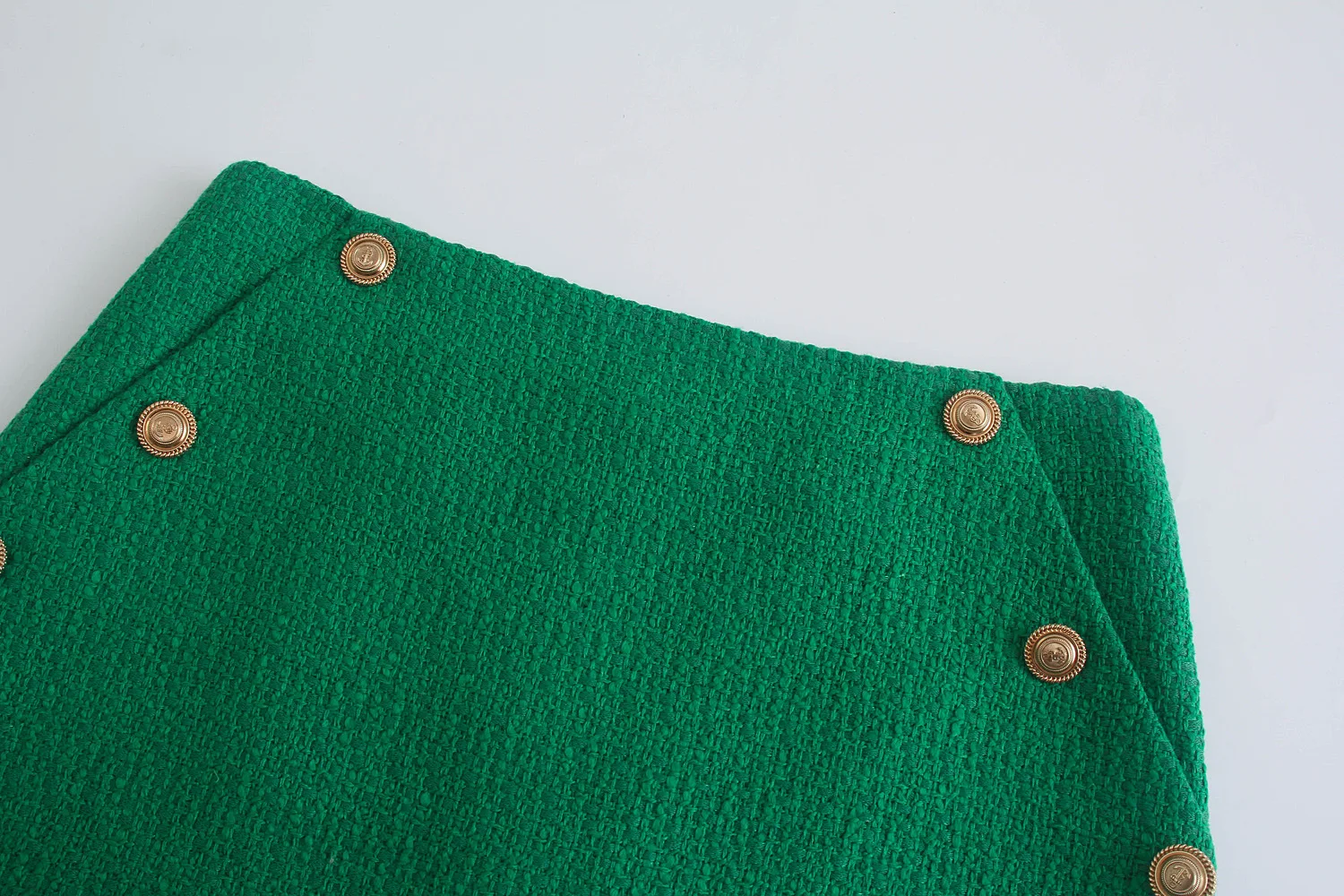 Женская короткая шерстяная юбка зеленая в европейском и американском стиле 2021 1881