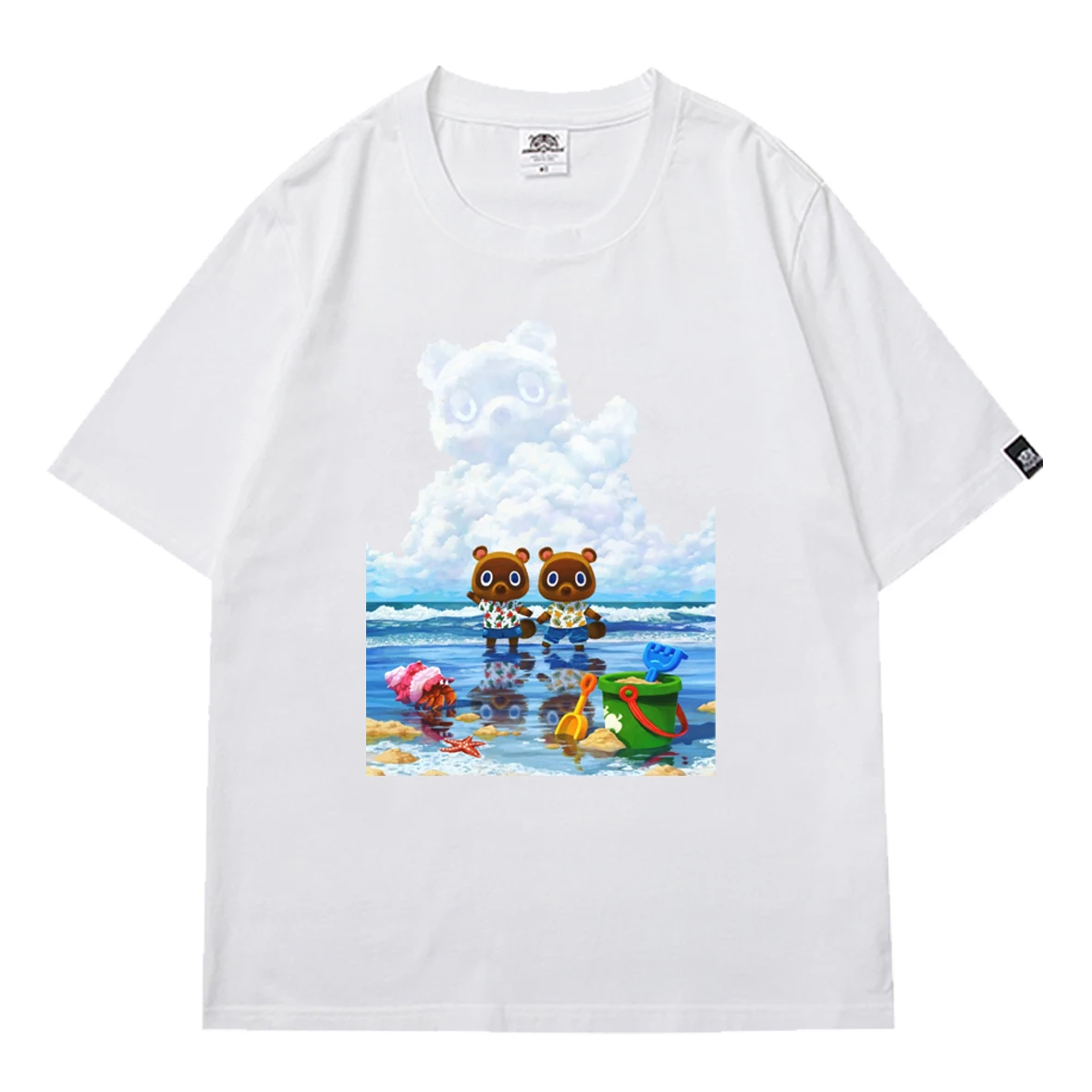 

Cute Graphic T-Shirt Animal Crossing Funny Men's T-Shirt Harajuku Game Tee Tops Summer Round Neck Shirt Boys Apparel Streetwear