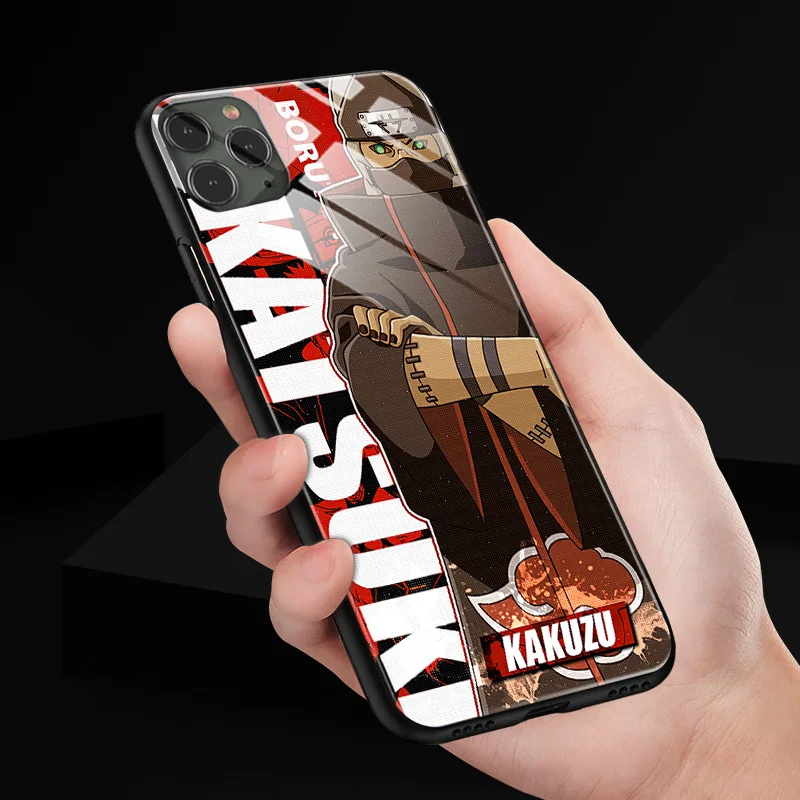 Наруто Akatsuki Kakuzu для iPhone SE 6 6s 7 8 plus x xr xs 11 12 mini Pro Max закаленное стекло чехлы