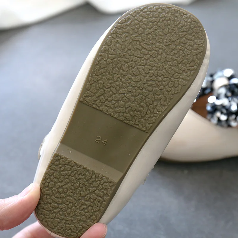 Весенняя обувь принцессы с бантом для малышей модельные туфли из искусственной