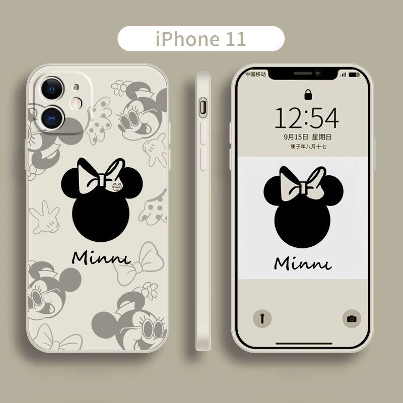 Disney Микки и Минни Маус все включено мягкий чехол для iPhone 12 11 Pro Max XR XS макс 7 8 Plus X SE