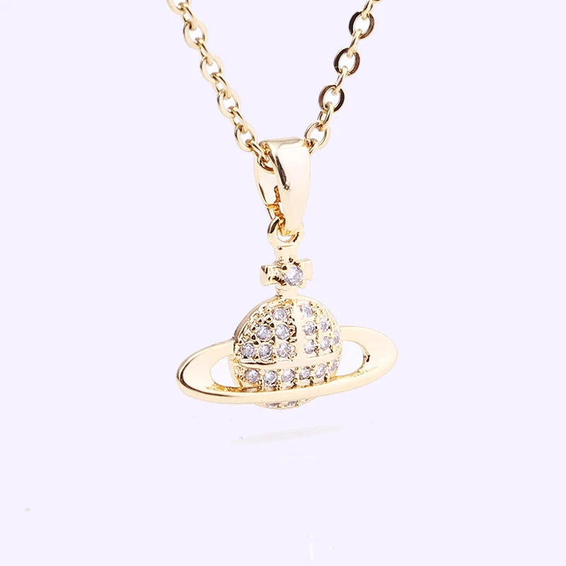 

Buipoey Fashion Fine Pendant Gold Necklace For Women Man Original High Quality Zircon Flowers Dangle Charm Jewelry Girl Collar
