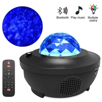 starry sky projector blueteeth usb voice control music player led night light colorful usb charging projection lamp kids gift