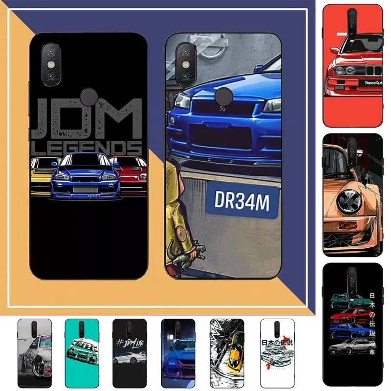

FHNBLJ Japan JDM Car AE86 Phone Case for RedMi note 7 8 9 6 5 4 X pro 8T 5A