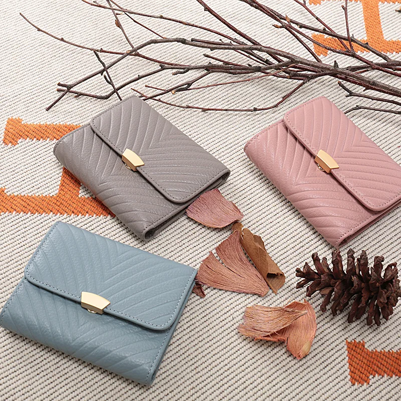 2020 новые женские 100% гарантировать лучшие Слои бумажник из коровьей кожи Простые