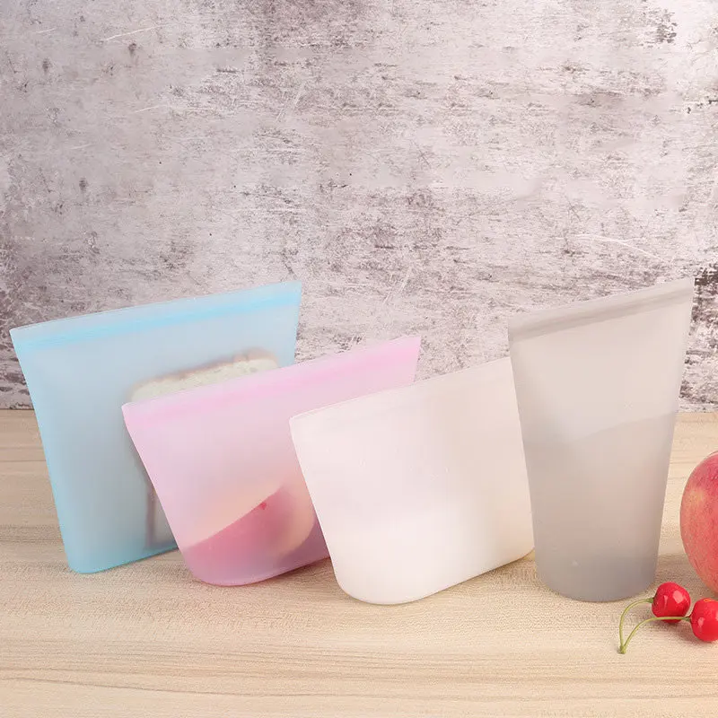 3 шт./компл. многоразовая сумка Ziplock контейнеры на молнии стоячая силиконовая для